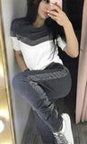t-shirt+pant| short sleeve Suit |women sweat suit |Tracksuit For Women| Women suit|