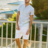 Linen Short Sleeve Summer Shirts | Fashionable T Shirts