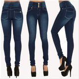 Woman Sexy Low Waist Jeans | Elastic grey Jeans | Skinny Denim Pant