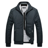 Men Jacket coat Singles Stand Collar Casual Jacket
