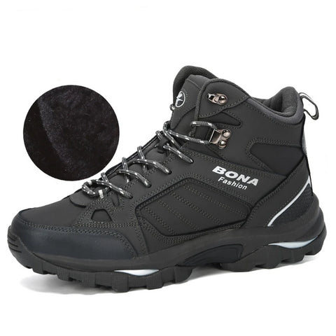 Men Boots Anti-Skidding Men Popular Leather Shoes