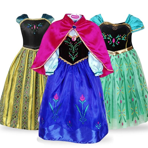 Snow Queen Dress| Children Clothes |Elsa Dresses |Princess Dresses| Anna Costume |Little girl dress|