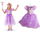 Cartoon Cosplay Snow Queen Princess Dresses