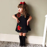 Appliques Floral Party Baby 3D Flower Dress | Princess Children | Girls Dress Little girl dress