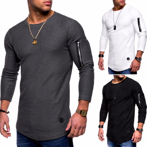 Casual Slim Stretch long-sleeve T-shirt | Stylish T Shirts