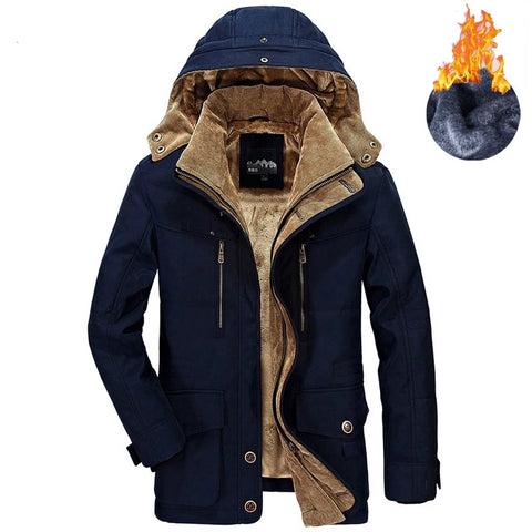 Brand Winter Men Warm Thick Jacket